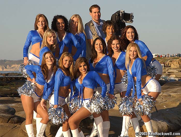 Rockwell and Cheerleaders