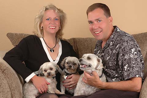 Mr. & Mrs. Ken, Megan, Molly and Buster Rockwell