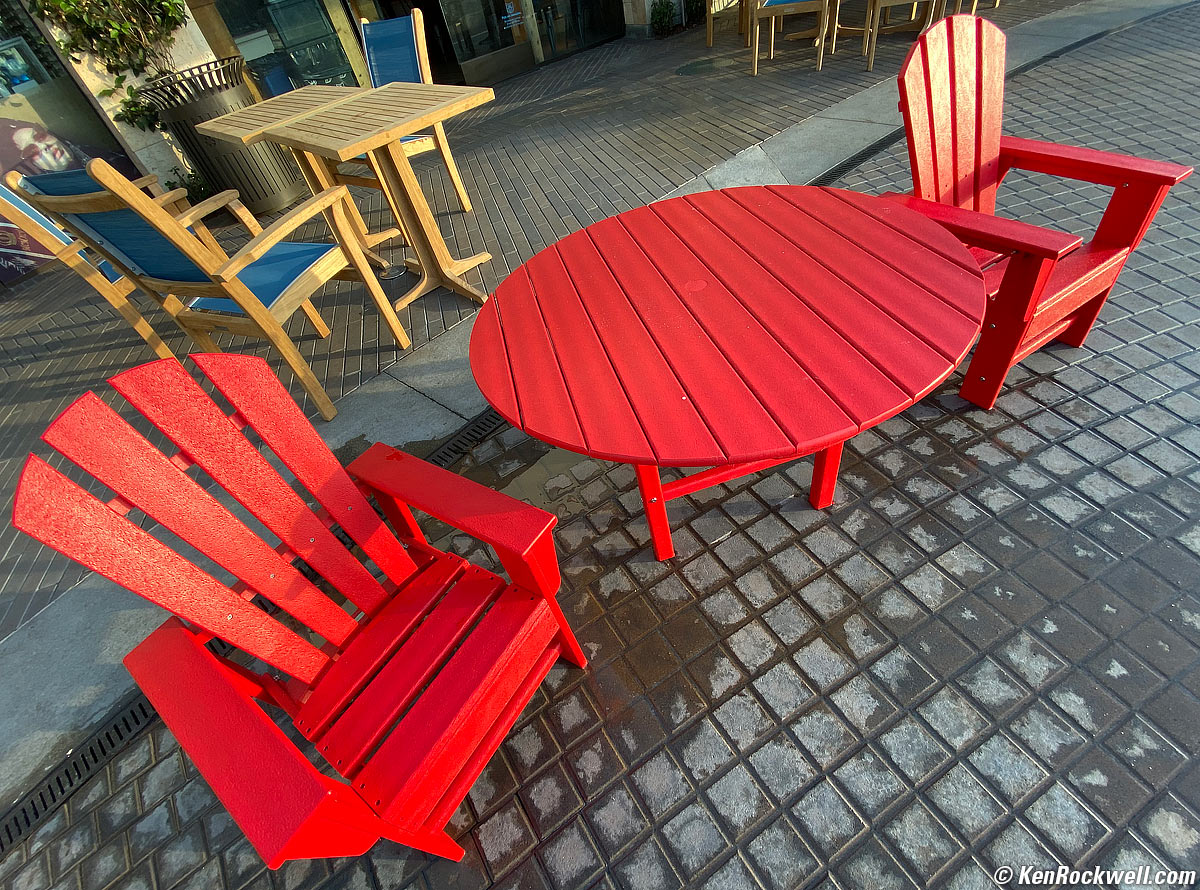 Red Adirondack Chairs