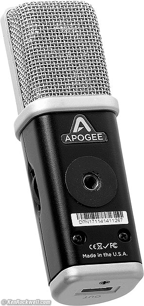 Bottom, Apogee Mic 96k