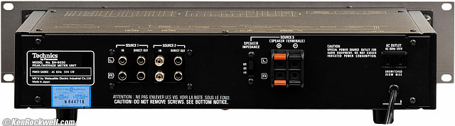 Technics SH-9020, rear