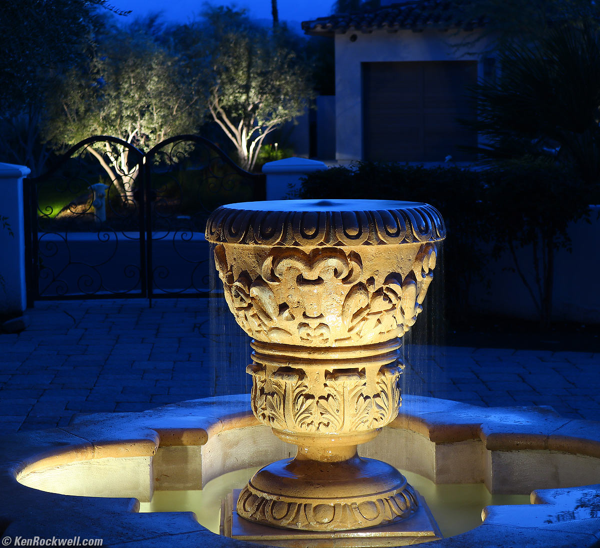 Fountain at Dusk