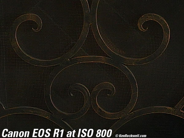 Canon EOS R1 High ISO Sample Image Files