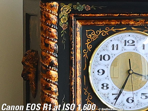 Canon EOS R1 High ISO Sample Image Files