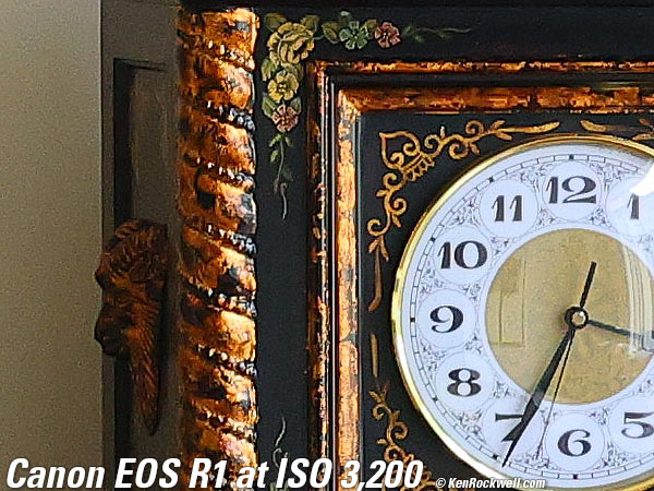 Canon EOS R1 High ISO Sample Image Files