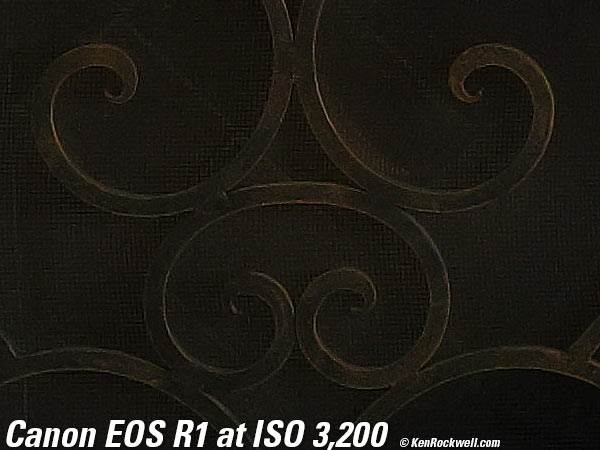 Canon EOS R1 High ISO Sample Image Files