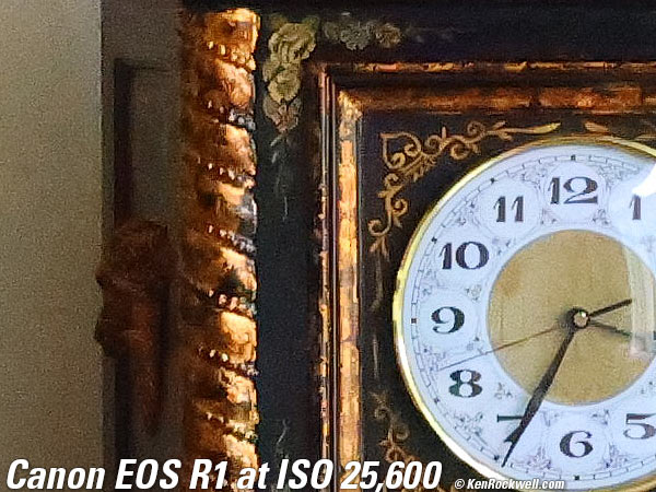 Canon EOS R1 High ISO Sample Image Files