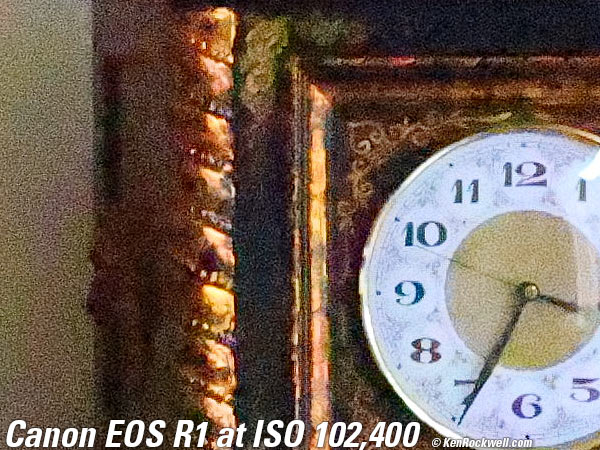 Canon EOS R1 High ISO Sample Image Files