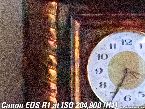 Canon EOS R1 High ISO Sample Image Files