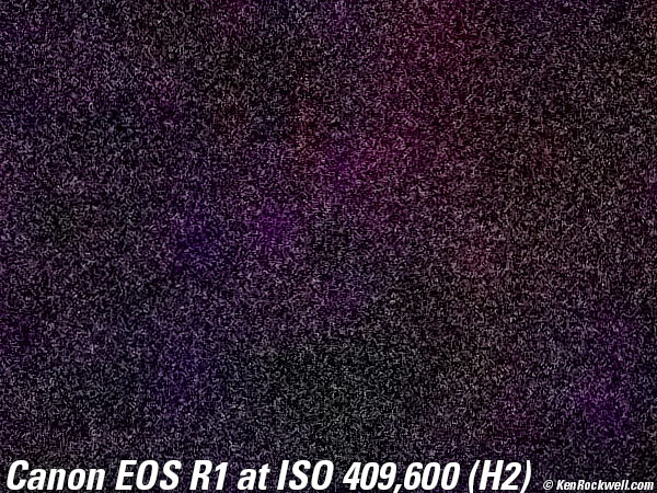 Canon EOS R1 High ISO Sample Image Files