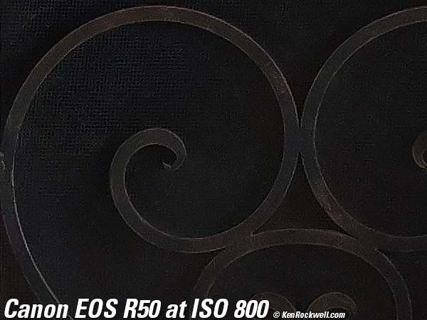 Canon EOS R50 High ISO Sample Image File