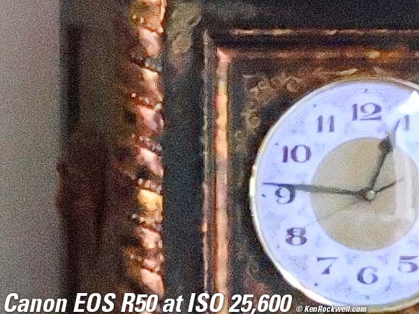 Canon EOS R50 High ISO Sample Image File