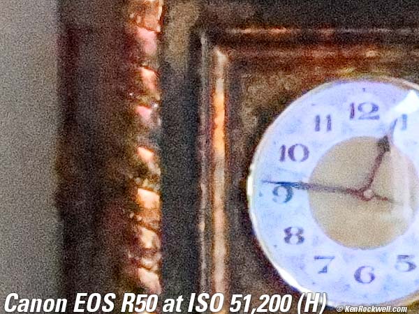 Canon EOS R50 High ISO Sample Image File