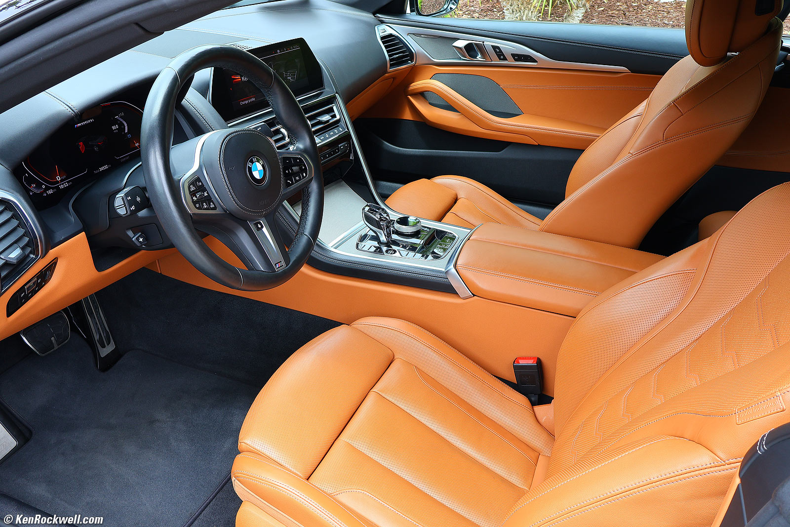 2019 BMW M850i Converible Interior in Cognac Merino Leather