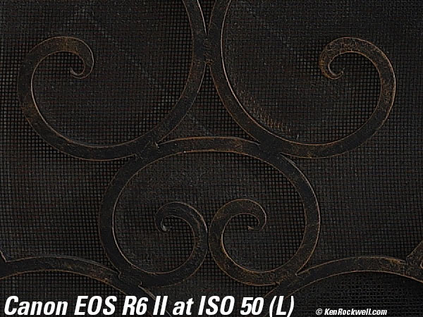 Canon EOS R6 II High ISO Sample Image Files