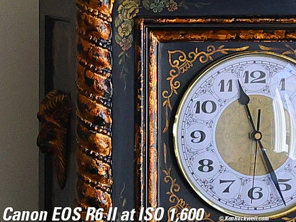 Canon EOS R6 II High ISO Sample Image Files