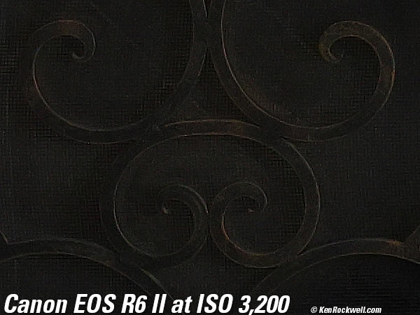 Canon EOS R6 II High ISO Sample Image Files