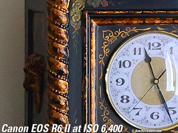 Canon EOS R6 II High ISO Sample Image Files