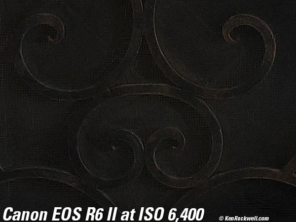 Canon EOS R6 II High ISO Sample Image Files