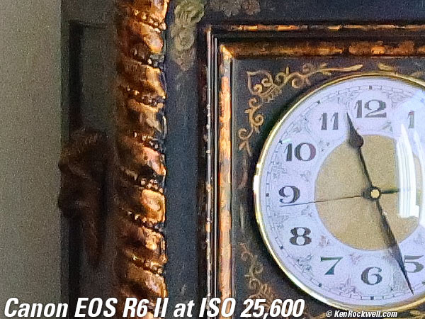 Canon EOS R6 II High ISO Sample Image Files