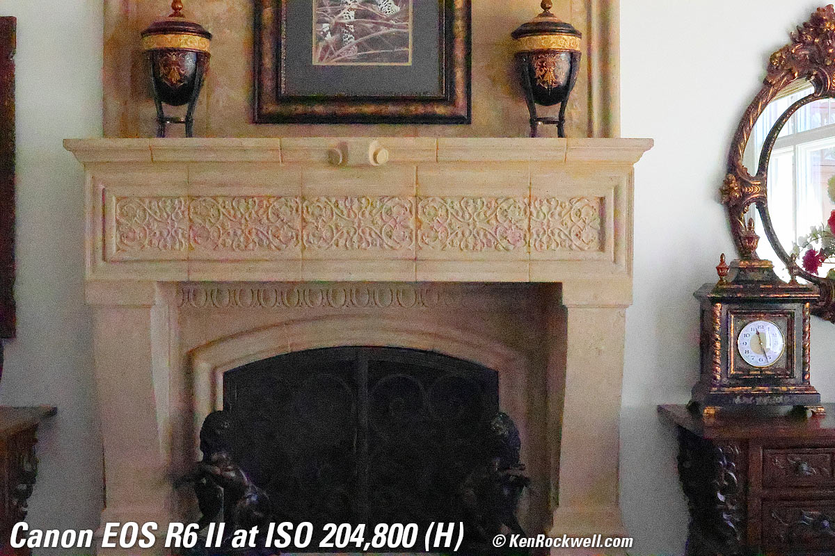 Canon EOS R6 II High ISO Sample Image Files