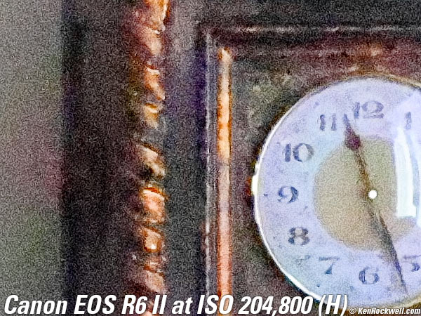 Canon EOS R6 II High ISO Sample Image Files