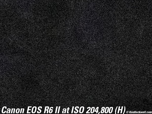 Canon EOS R6 II High ISO Sample Image Files
