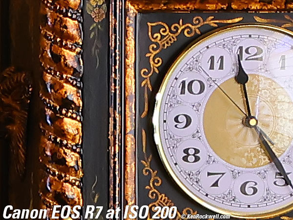 Canon EOS R7 High ISO Performance sample image file