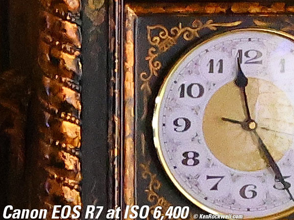 Canon EOS R7 High ISO Performance sample image file