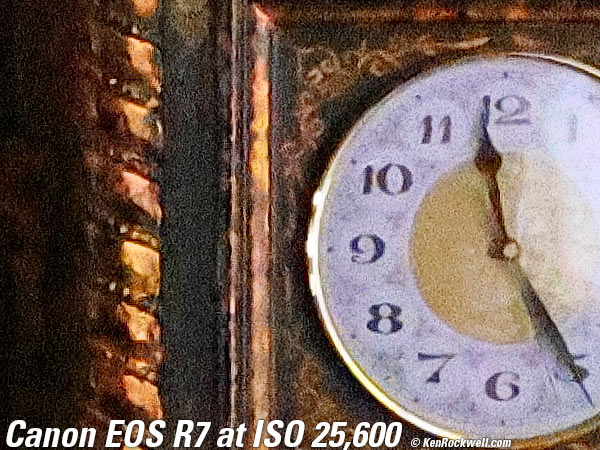 Canon EOS R7 High ISO Performance sample image file