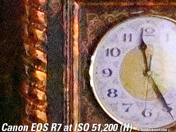 Canon EOS R7 High ISO Performance sample image file