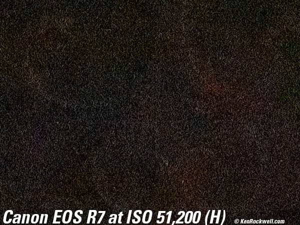 Canon EOS R7 High ISO Performance sample image file