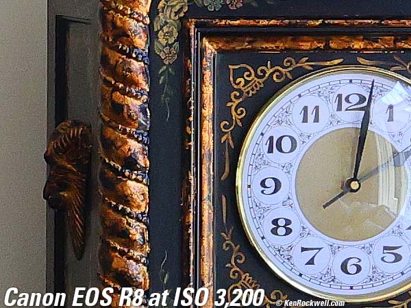 Canon EOS R8 High ISO Sample Image File