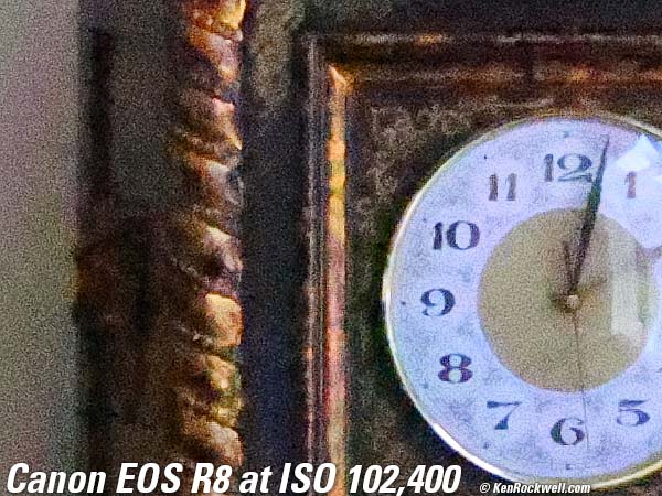 Canon EOS R8 High ISO Sample Image File