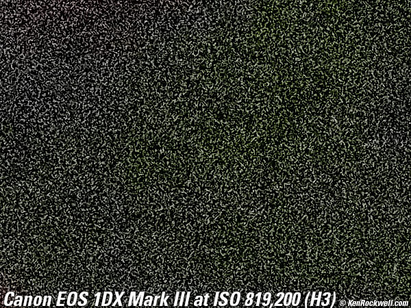 Canon 1DX Mark III High ISO Performance Sample Image File