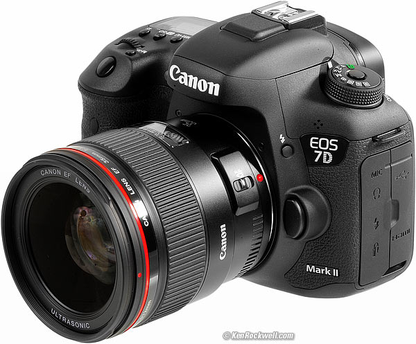 Left, Canon 7D Mk II