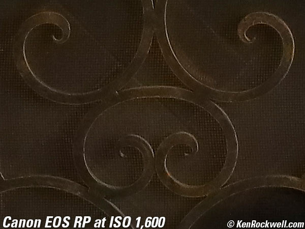 Canon EOS-RP High ISO Sample Image File