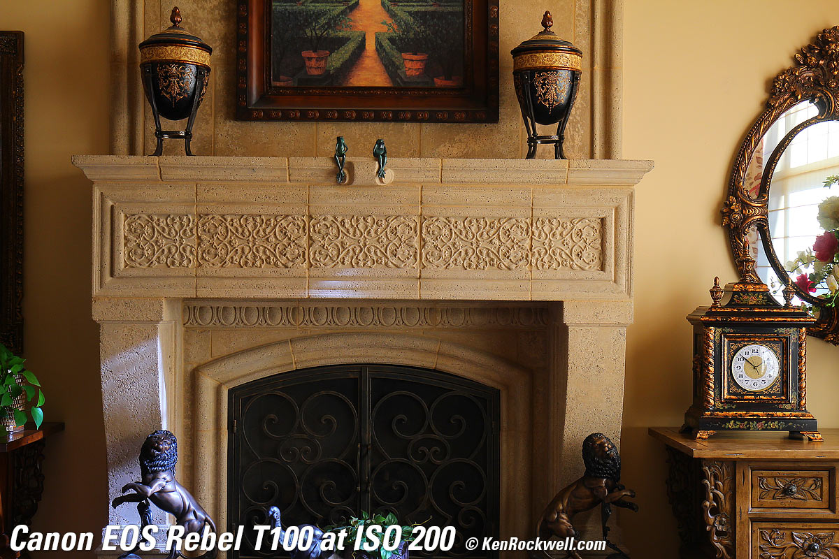 Canon T100 4000D High ISO Sample Image File