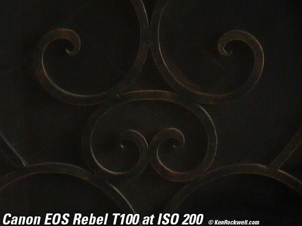 Canon T100 4000D High ISO Sample Image File