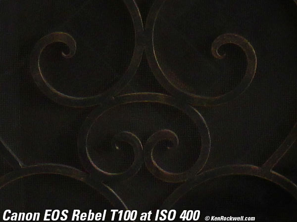 Canon T100 4000D High ISO Sample Image File