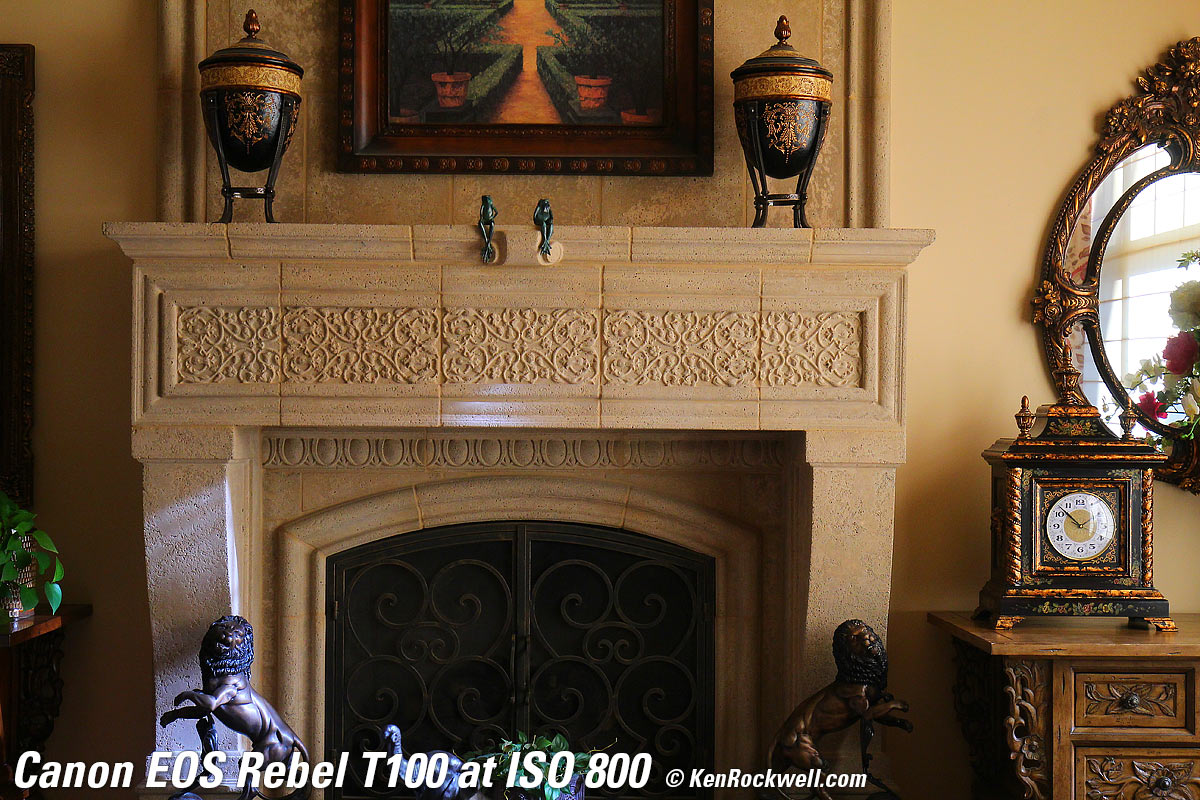 Canon T100 4000D High ISO Sample Image File