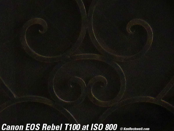 Canon T100 4000D High ISO Sample Image File