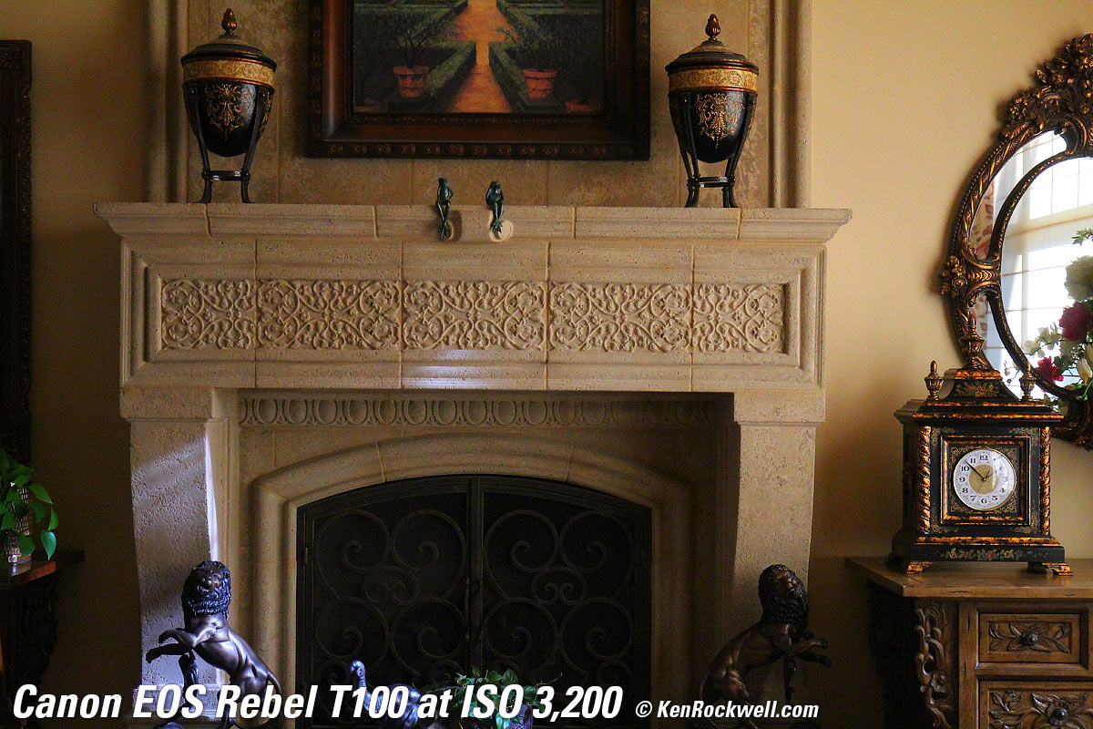 Canon T100 4000D High ISO Sample Image File