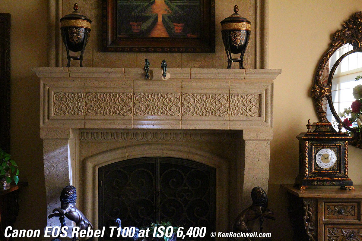 Canon T100 4000D High ISO Sample Image File