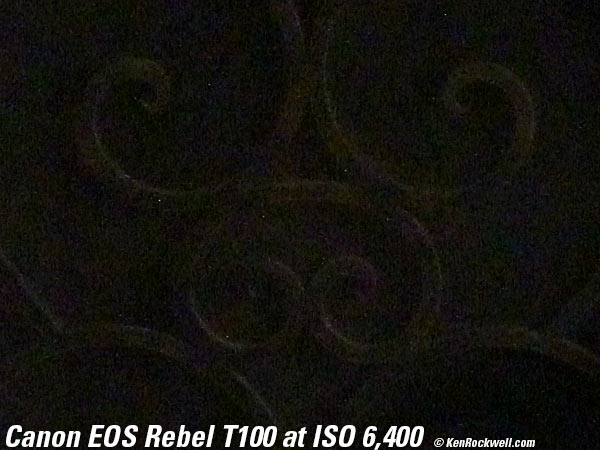 Canon T100 4000D High ISO Sample Image File