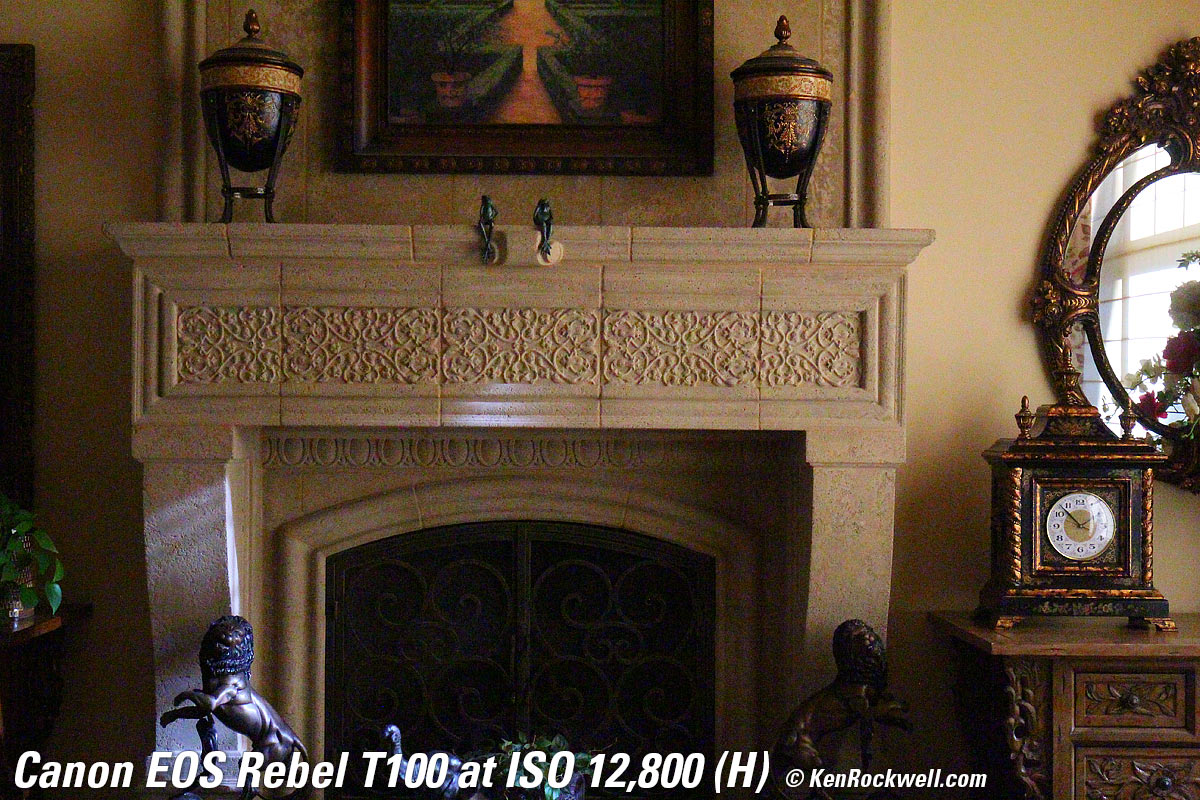 Canon T100 4000D High ISO Sample Image File