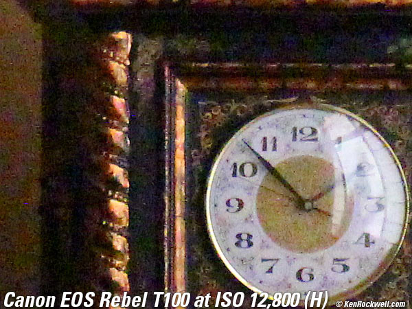 Canon T100 4000D High ISO Sample Image File