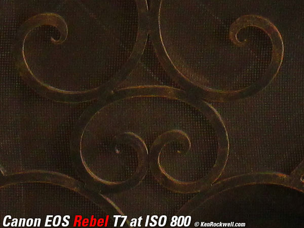 Canon T7 High ISO Sample Image File