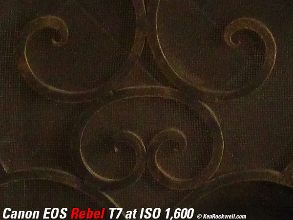 Canon T7 High ISO Sample Image File