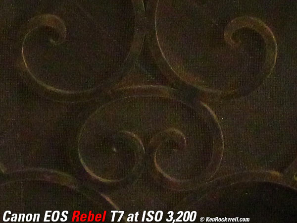 Canon T7 High ISO Sample Image File